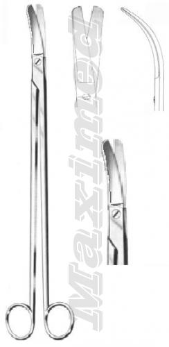 Ножницы ректальные 325 мм изогнутые (аналог ножниц Aesculap BC617R)